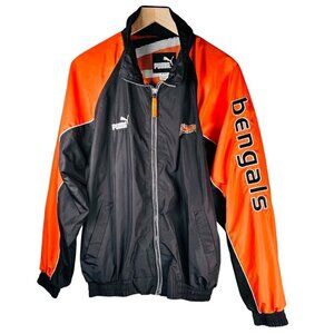Puma Bengals Size Medium Adult NFL Windbreaker Jacket